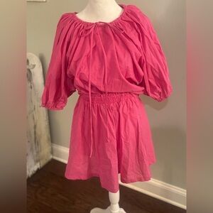 Pink Women's Two-Piece Skirt Set -PERFECT for spring/summer